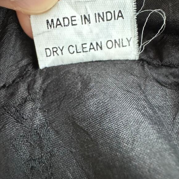 VTG Deeve New York Jacket Women One Size Green Silk Art To Wear Abstract City - Picture 16 of 16